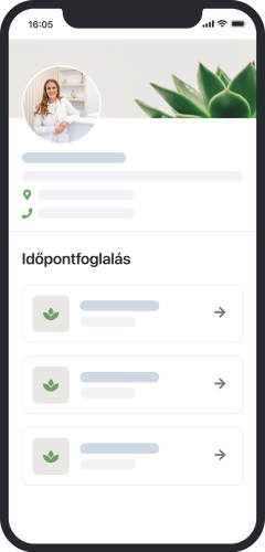 Kozmetikus időpontfoglaló oldala, ahol a vendég kiválaszthatja a kívánt szolgáltatást, például arckezelést vagy szemöldökformázást, és lefoglalhatja az időpontját egy online naptárban.